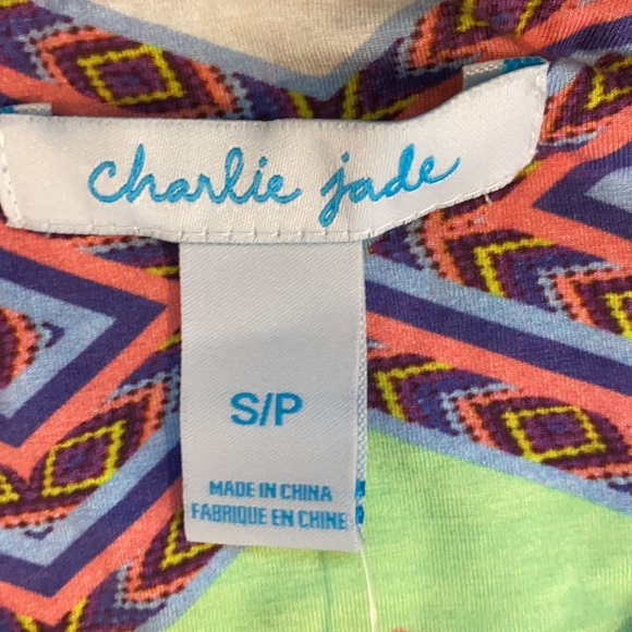 Charlie Jade Multi Colored Diamond Print Maxi Dress - Picture 6 of 7